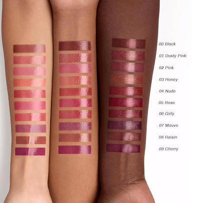 evpct 2Pcs Brown Dusty Pink Honey Lipstick Tinted Lip Balm, Sheer Hydrating Shine Tinted Lipstick for Women, Moisturizing Lip Color, Nourishing Tinted Lip Balm Plumper Gloss Stain, Glossy Shiny Finish