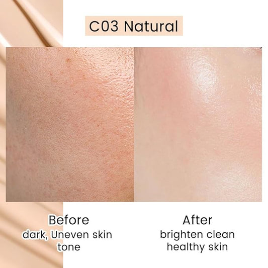 CATKIN Beige Tinted Face Makeup Primer Base Brighten Even Skin Tone Correcting Cream Veil Blur Pores Oil Control Infused with Hyaluronic acid Light Make up for All Skin