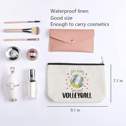 KDXPB PZ Volleyball Stuff Volleyball Gifts for Players Teams Birthday Gifts for Women Her Best Friend Sister Coworker BFF Besties Makeup Bag
