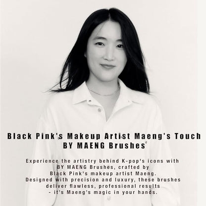 [SOO ADOR] BY MAENG #33 Highlighter & Powder Brush - Multi-Functional Brush for Flawless Highlighting and Setting | Designed by K-Pop Makeup Artist Maeng | Makeup Brush Powder Brush