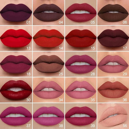 evpct 1Pcs Neutral Mauve Matte Lip Liner and Liquid Lipstick Stain Makeup Set for Women, Mauve Long Lasting Smudge Proof Lipstick labiales matte mate larga duracion listip 24 hours originales, 34#
