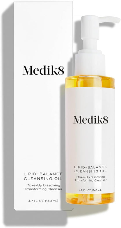 Medik8 Lipid-Balance Cleansing Oil - Transforming Facial Cleanser - Face Cleanser for Radiant Complexion - Face Wash for Women and Men - 4.7 oz