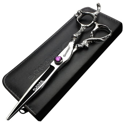6/7/7.5/8/9-inch professional hair clipper set, stainless steel sharp hair clippers, hairdresser specific scissors (7 in cutting scissors)