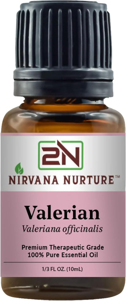 Valerian Essential Oil 100% Pure Premium Therapeutic Grade, Undiluted - Aromatherapy Diffuser for Calm and Relaxation, Skin Care, Hair Care