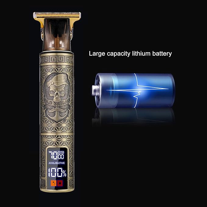 Hair Clippers for Men, Electric Engraved Dragon Hair Trimmer Shaver with Guide Combs, Rechargeable, Efficient Grooming, Quiet, Strong Copper Motor for Standby Haircut