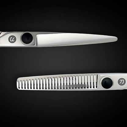 Saki Makoto Professional Hairdressing Scissors and Thinning Shears Set for Professional Hair Cutting - 5.5" 440C Stainless Steel