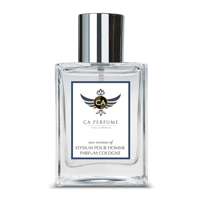 CA Perfume Club Impression of Elysium Pour Homme Parfum Cologne For Men Replica Version Fragrance Dupes Concentrated Long Lasting Eau de Parfum Spray Refillable Atomizer 1.7 Fl Oz/50ml