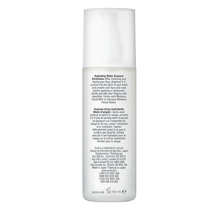 Curel Japanese Skin Care Hydrating Water Essence, Toner for Face, Relieves Tightness, Calms, Facial Moisturizer for Dry, Sensitive Skin, pH Balanced, Fragrance & Alcohol Free, Hydrating Toner, 5 Fl Oz