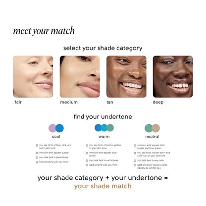 Tinge Tint Body Makeup, Water and Transfer Resistant Up to 48 Hours, Buildable Medium Coverage Body Foundation or Bronzer with Amino Acids, Tattoo Cover Up Makeup, 3.38 FL Oz - Deep Cool
