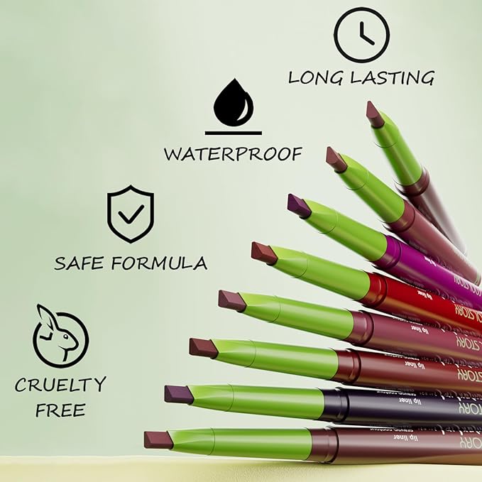 Matte Finish Lip liner and Nourishing Lip Gloss Kit for Women, High Pigmented Natural Nude Pink Red Brown Lip Pencil Makeup Long Lasting Moisturizing Plumping Lip Oil Gloss Winter Care (#07)