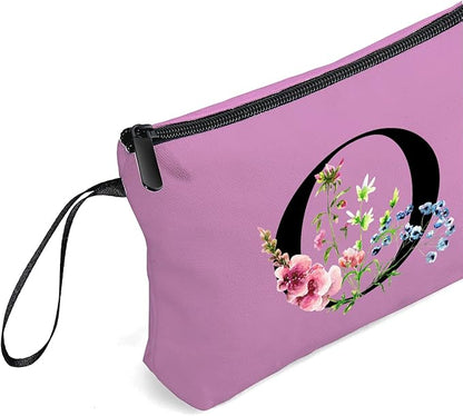 Happy Birthday Friendship Bridesmaid Team Gifts for Employees Women Mom Girl Daughter Teenage Personalized Make up Cosmetic Bag Travel with Mirror Mothers Day Christmas Graduation O