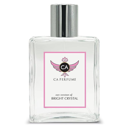 CA Perfume Impression of Bright Crystal For Women Replica Fragrance Dupes Eau de Parfum Spray Bottle 3.4 Fl Oz/100ml-X1