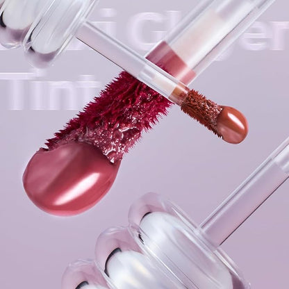 Laka Maxi Glayer Tint 3.8g/0.13oz., Glass Layer of Gloss, Ultra Glow & Vivid Layerable Pigments, High Shine Lip Oil, K-Beauty (#605 Skin)