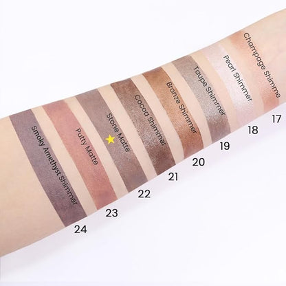 evpct 2Pcs Cream Eyeshadow Sticks Set for Eyes Waterproof, Stone Matte Eye shadow Stick Pencil Pen Bulk sombras en crema para ojos 22+22