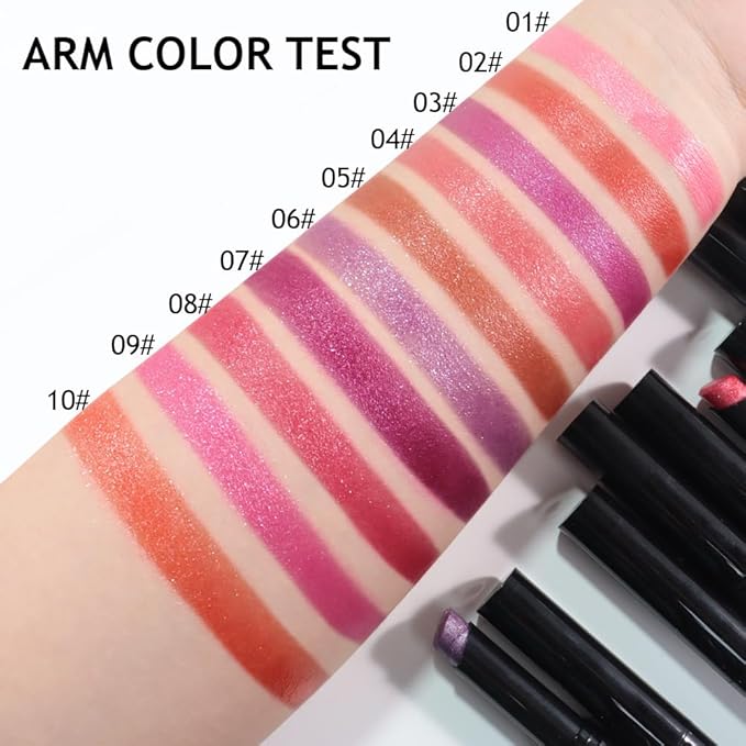 Brown Metallic Lipstick for Women,Lightweight Comfortable Non-Drying Shimmer Frosted Lipstick,Glitter Lip Gloss Stain Long Lasting Waterproof Smudge Proof 24 Hour Full Coverage Lip Makeup,Vegan