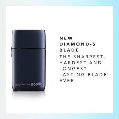 Blade & Stone PS501 Foil Shaver for Men – Dual Foil Cordless Shaver with Graphene-X Blades and 8000 RPM Digital Motor – All-Metal, Rechargeable Wet and Dry Razor – Dark Night