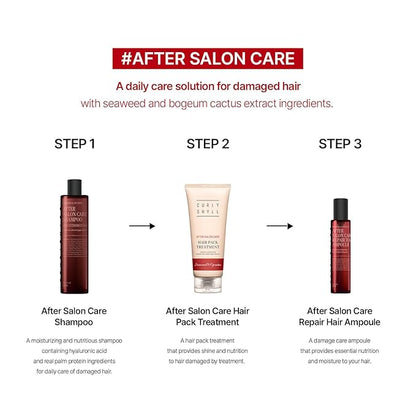 CURLYSHYLL After Salon Care Hair Pack Treatment | Deep Moisture & Care | Seaweed & Botanical Oils | Damaged Hair Treatment | 250ml
