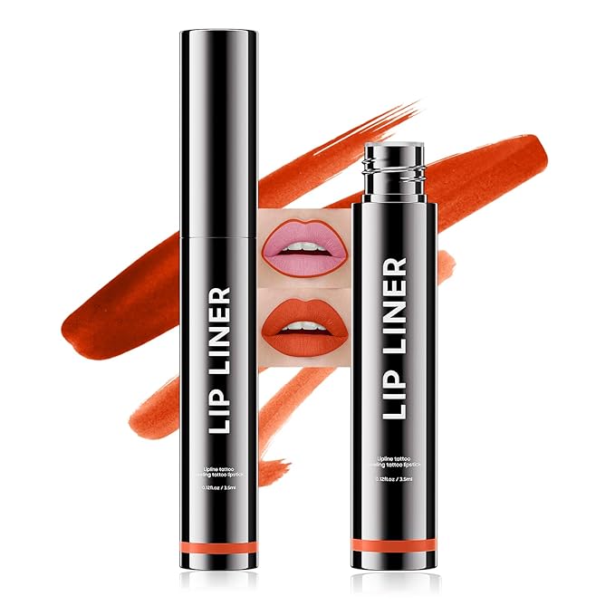 Lip Stain Peel Off - Waterproof Lip Liner, Long Lasting Transfer Proof & Smudge-Proof Lip Liner Stain Moisturizing Easy to Use Natural Lip Color (Coral)