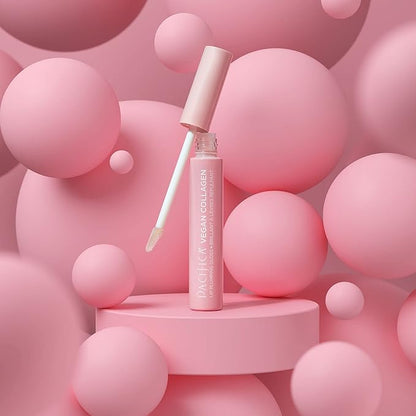 Pacifica Vegan Collagen Lip Plumping Gloss – Hydrating Lip Plumper with Peptides, Coconut & Vitamin E, High Shine Non-Sticky, Clean Vegan, 0.22 fl oz