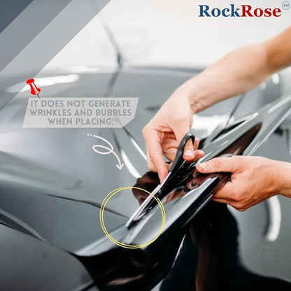 RockRose 20% Premium Carbon Car Window Tint Film 24 in x 25FT 2PLY Charcoal Privacy Film UV, Heat Blocking Tint for Car or Home Adhesive Film Easy Shrink, Plotter Friendly Pro Grade