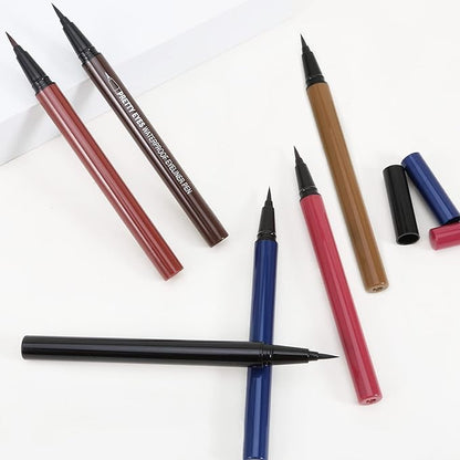 Boobeen 3pcs Liquid Eyeliner Pen, Matte Eye Liner with Precision Tip, Long Lasting Eyeliner Pencil for Bold Eye Makeup, Glides on Smoothly