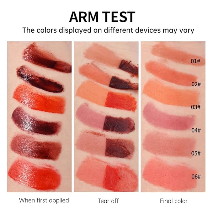 Matte Lip Liner Peel Off Lip Stain, Long Lasting Peel Off Lip Liner Stain, Peel-off Lip Gloss For All Skin Types, Transfer-proof Highly Pigmented Color Waterproof, (03#, Pack of 1)
