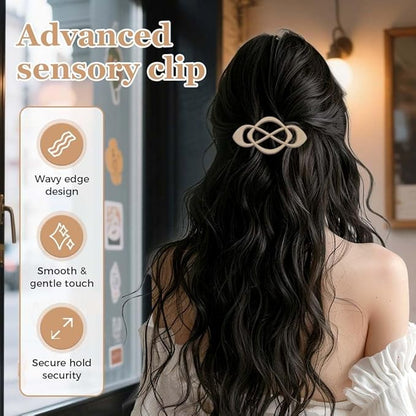 Vintage French Barrette Hair Clips, Hair Barrettes Hair Accessories for Women Girls, Elegant Retro Non Slip Clip with Classic Design Thick to Thin, Stylish Accessories Hair (Navy Blue, 4PCS)