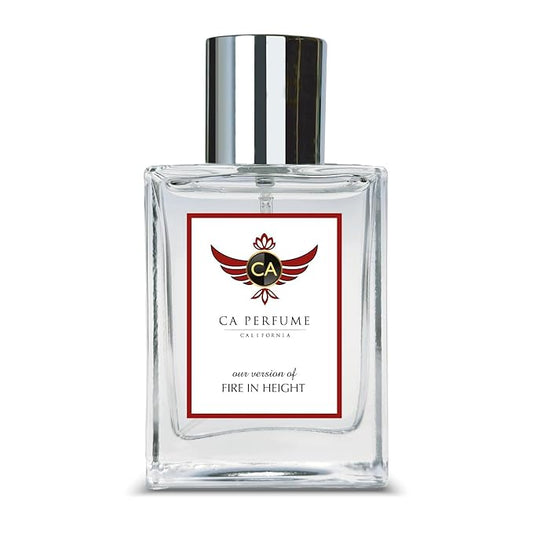 CA Perfume Impression of Fire in Height for Men Aromatic Fougere Fragrance Long Lasting Mens Cologne Eau De Parfum 1.7 Fl Oz 50ml