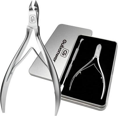 Cuticle Trimmer 3/4 Jaw Extremely Sharp Cuticle Nippers Scissors Stainless Steel Clippers Cutter Remover Pedicure Manicure Nail Tool, cuticle pusher, nail cuticle trimmer professional cuticle cutter