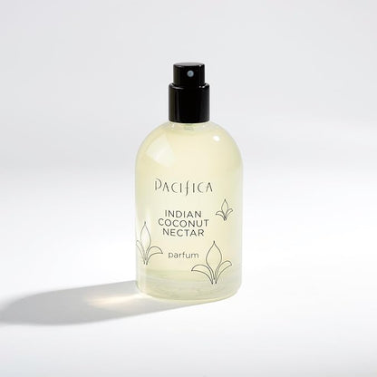Pacifica Indian Coconut Nectar Spray Perfume, 2 oz – Warm Coconut & Vanilla Gourmand Fragrance for Women Clean Beauty Scent, Long-Lasting Beachy & Layerable, 100% Vegan & Cruelty-Free Made in USA