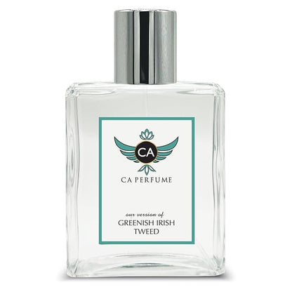 CA Perfume Impression of Greenish Irish Tweed For Men Replica Fragrance Dupes Eau de Parfum Spray Bottle 3.4 Fl Oz/100ml-X1