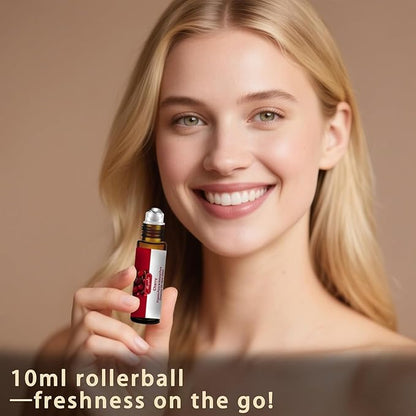 Cherry Essential Oil, Roll-on Cherry Oil Sets (4 Fl Oz + 0.33 Fl Oz) - 100% Natural, Diffuser, Massage, Yoga, DIY Soap and Candle Making - Home Fragrance, Fragrance Oils, Gifts, Spa Care