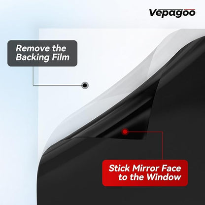 Vepagoo Nano Ceramic Car Window Tint Film 15% VLT- 20" in 10'Ft Privacy Window Tint, Blocks UV/IR Rays, Heat & Glare - Scratch Resistance Car Window Film