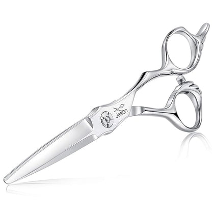 JASON 6" Hair Cutting Scissors with Ultimate Sharp Sword Blade, Professional Haircut Scissor Hair Trimming Shear for Barber, Hairdresser, Stylist, Women and Men, Japanese 440C Stainless Steel Gift