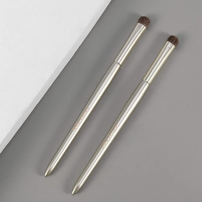 Natural Pony Hair Eye Shadow Brush by ENZO KEN, Medium Smudge Eyeshadow Brush, Shader Eye Shadow Brush, Eye Smudge Brush, Single Eyeshadow Brush, Eye Brushes, Eyeshadow Blending Brush. (Gold, E203M)