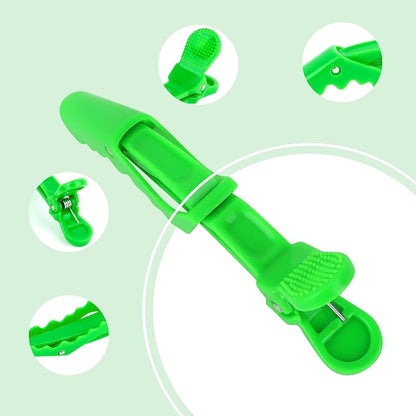 Ondder 24 Pcs Light Green Large Alligator Hair Clips for Styling, Sectioning, Big Pro Salon Gator Hair Clips for Hair Coloring Cutting, Accessories for Women Men Girls