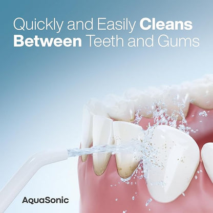 AquaSonic Water Flosser - Cordless Rechargeable Water Flossers for Teeth Cleaning - Waterproof Aqua Flosser, Portable Oral Irrigator for Dental Cleaning with 5 Jet Tips – Braces Home Travel