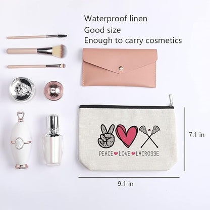 KDXPBZ Lacrosse Gifts: Funny Gifts for Her, Him, Moms, Players - Makeup Bag & More