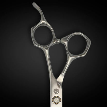 7 Inch Professional Hair Cutting Scissors - Convex Blade - Japanese 440C Stainless Steel - For Wet or Dry Cutting - Saki Shears Musashi For Hairdressers and Barbers (7 Inches)