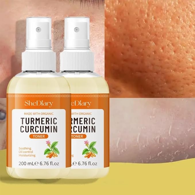 Turmeric Toner Spray Calming Hydrating Soothing Oil Control Moisturizing Face Mist (4)