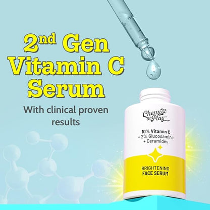 Chemist At Play Vitamin C Face Serum | Lightweight Daily Serum for Skin Care Routine | 30ml