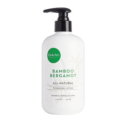 DANI Naturals Hand & Body Lotion - Clean Bamboo Bergamot Scented, Deep Hydration Lotion for Dry Skin, With Shea Butter & Aloe Vera, Natural & Organic Ingredients, Paraben-Free, 12 Oz