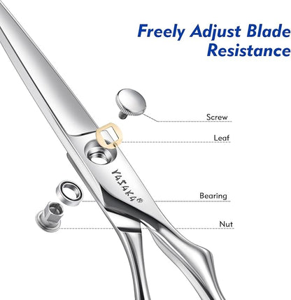Hair Cutting Scissors for Hairstylist Hairdresser, Professional Barber Shears with Razor-Sharp Blades & Cobalt Alloy Steel for Salon and Slef Haircut DIY Home Use, Precison Hair Scissor, 6.5 Inch ﻿
