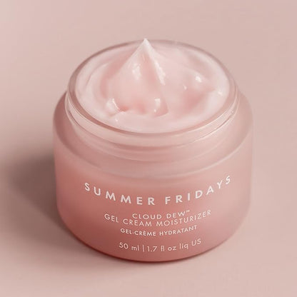 Summer Fridays Cloud Dew Gel Cream Moisturizer - Lightweight Face Moisturizer with Hyaluronic Acid + Ceramides for Skin Plumping Hydration and Glowing Skin (1.7 Fl Oz)
