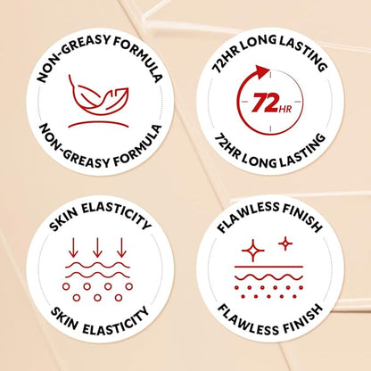 [*Mini Size*] TIRTIR Mask Fit Red Cushion Foundation | Full coverage, Weightless, Skin fit, Satin Glow Finish, Korean Makeup BB Foundation, beauty, Tattoo cover up, Buildable (#13W Cream, 0.15 Fl Oz)