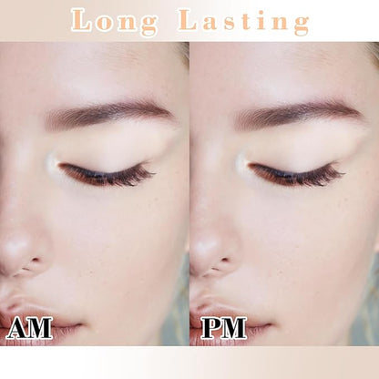 MEICOLY Beige Brown Eyeshadow with Mirror,Matte Eye Shadow Palette,Pressed Powder Single Eyeshadow for Women and Girls,Eye Makeup Eyelid Color,Long Wearing,Waterproof