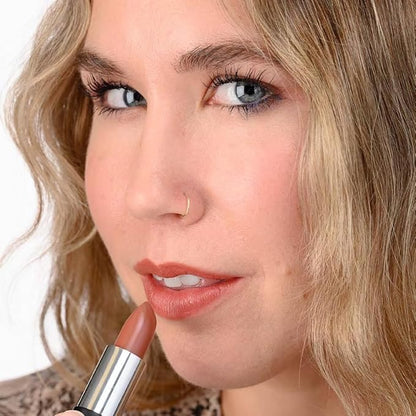 Red Apple Lipstick Spice ’N Easy Full Body Lipstick for Women - Vegan Gluten Free Organic Lipstick - Creamy Lip Color, Nourishing Lip Makeup w Vitamin E - WARM ORANGE BROWN LIPSTICK SHADE