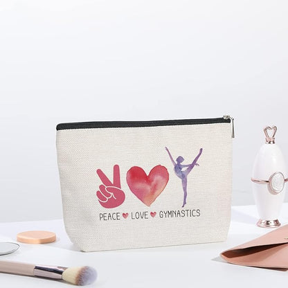 Gymnastics Stuff Gymnastic Makeup Bag Inspirational Gymnastics Lover Gifts Gymnastic Coach Gift Birthday Gifts for Her Female Gymnastics Athletics Coach Friend Sister