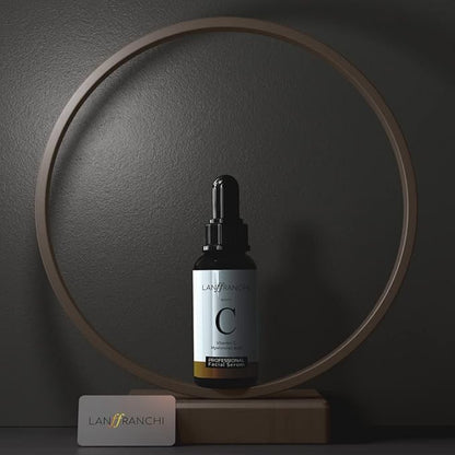 Vitamin C and Hyaluronic Acid Face Serum, Brightening and Anti-Aging, Plant-Based Formula, Unisex, 1 oz