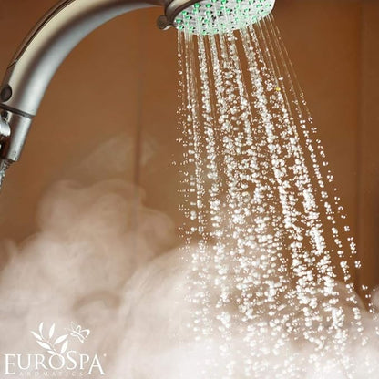 EuroSpa Aromatics Pure Eucalyptus Oil ShowerMist and Steam Room Spray, All-Natural Premium Aromatherapy Essential Oils - Menthol Infused, 2oz